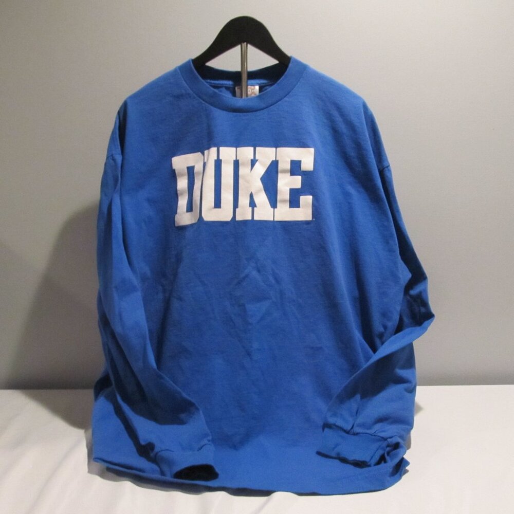 Duke University Long Sleeve Tee 2XL Blue TCX Apparel